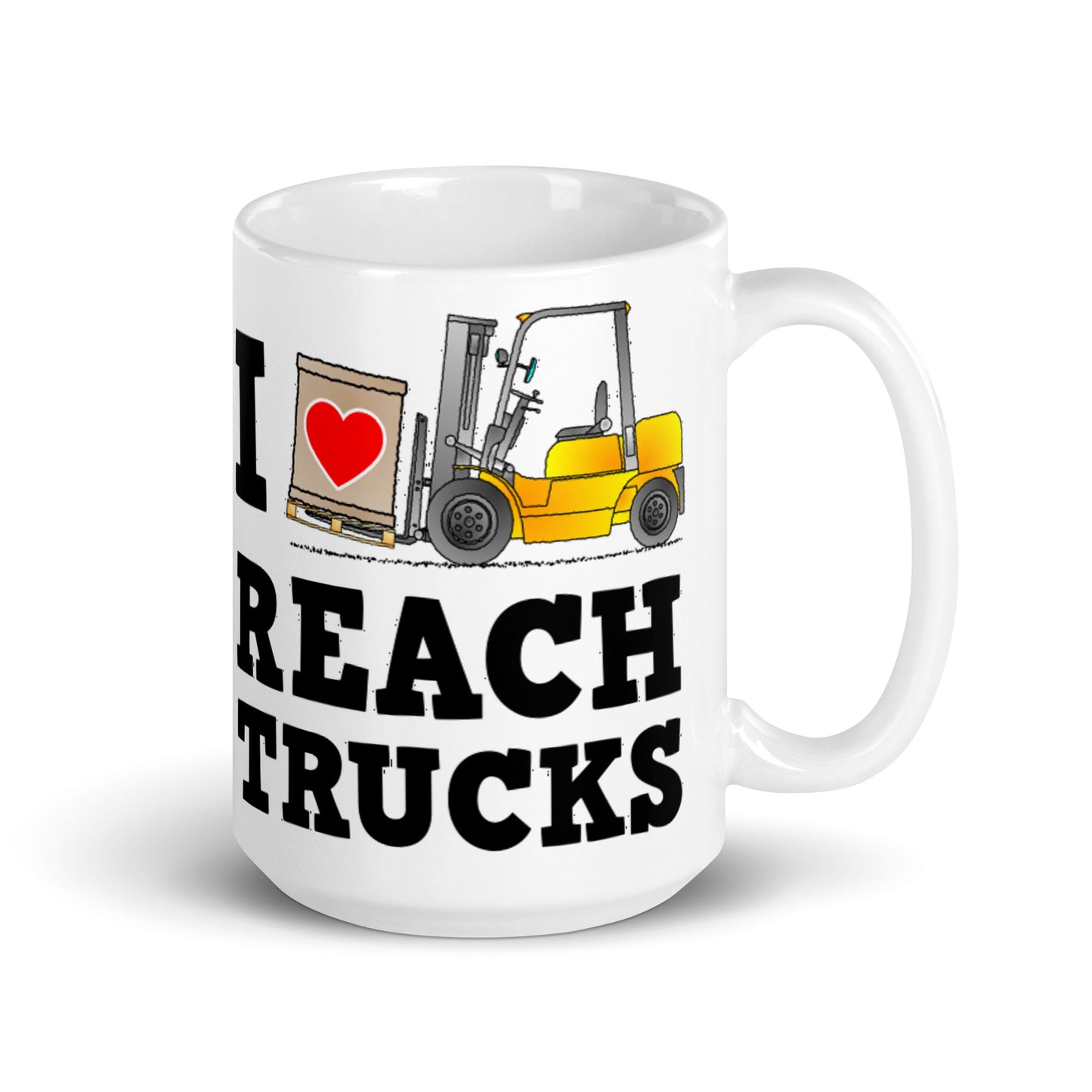 I Heart Reach Trucks Valentines Mug