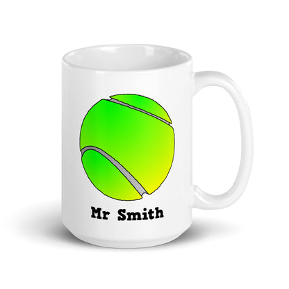 Personalized Tennis Balls Mug - Custom Gift for Tennis Players and Coaches