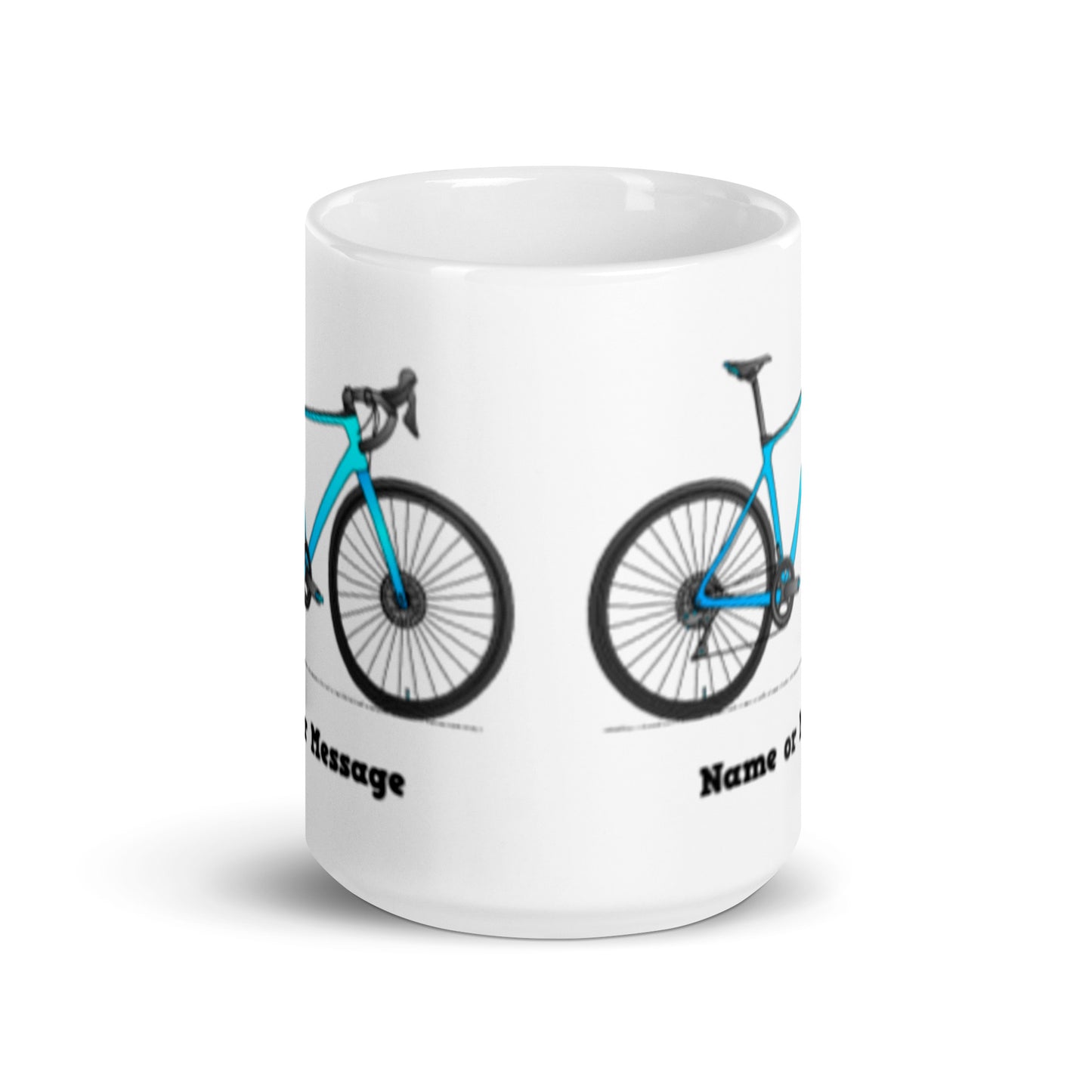 Blue Road Bike Mug, Personalized