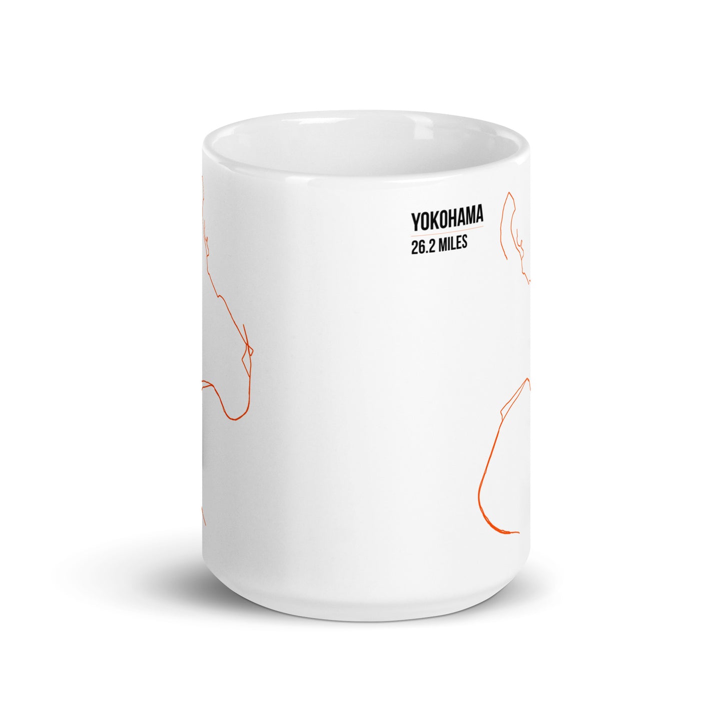 横浜26.2マイル – ランニングルートコーヒーマグ