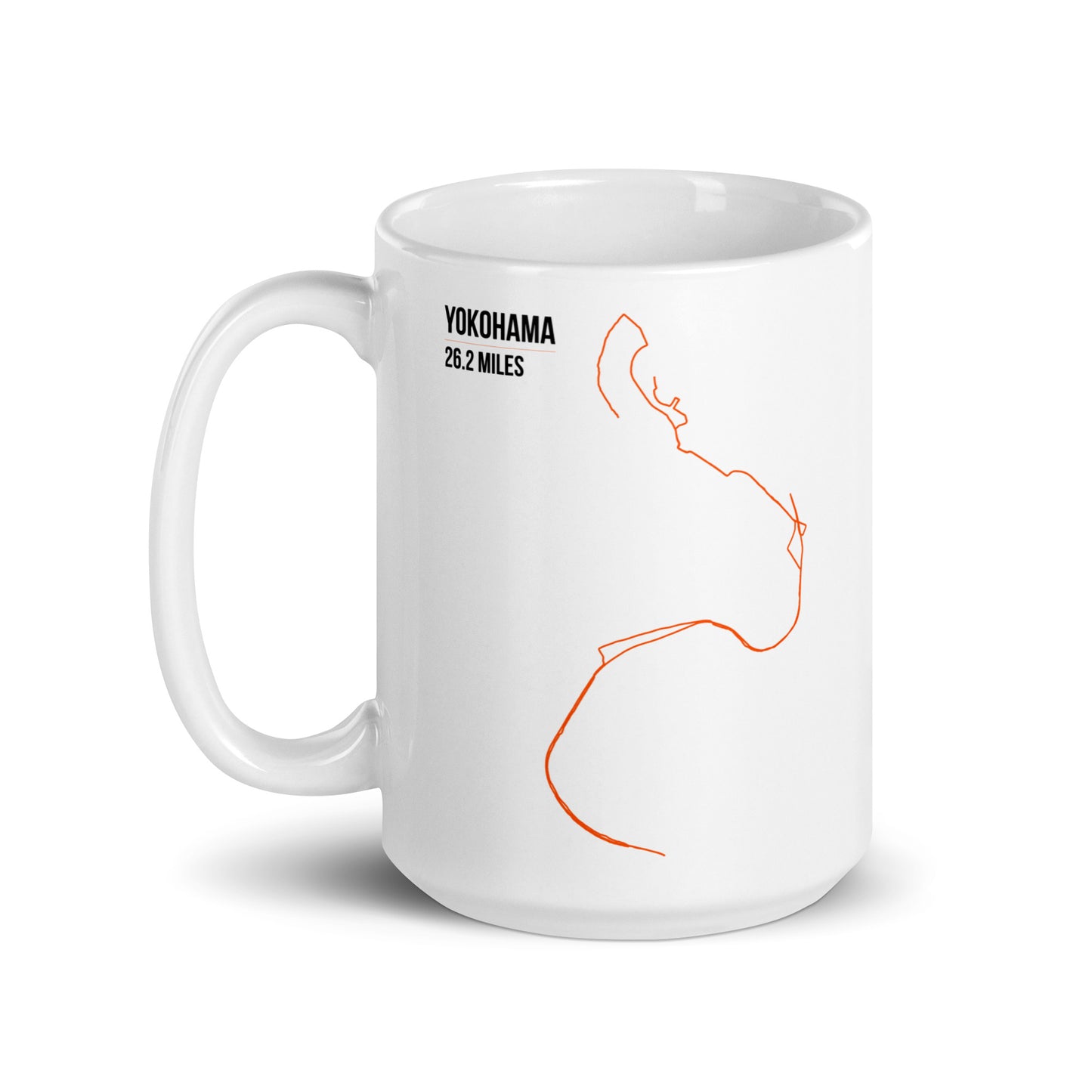 横浜26.2マイル – ランニングルートコーヒーマグ