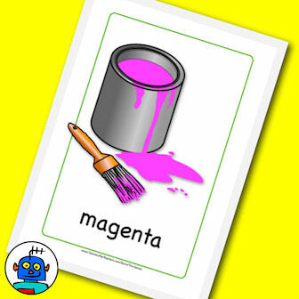 English Colors Flash Cards | Digital Download