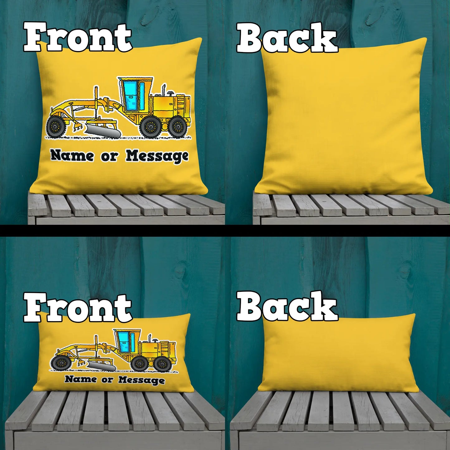 Grader Pillow Cushion, Personalized P007