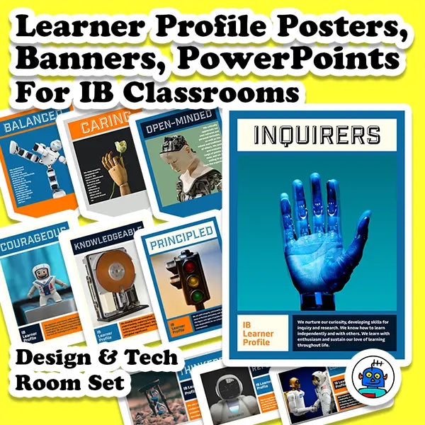 IB Learner Profile, IB Attributes Posters and Slides Bundle | Digital Download