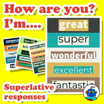 Superlatives Word Wall Display Classroom Poster | Digital Download
