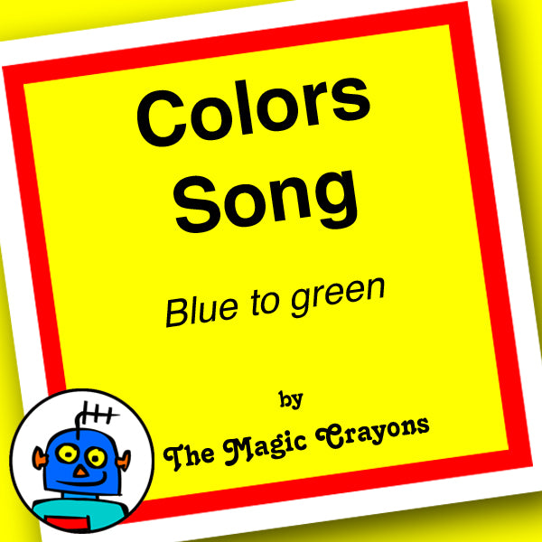 Blue To Green Song. English Song about Colors