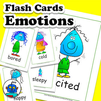English Emotions Flash Cards | Digital Download