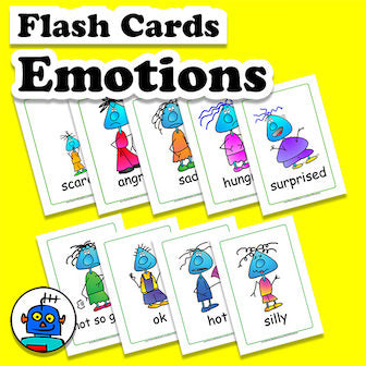 English Emotions Flash Cards | Digital Download