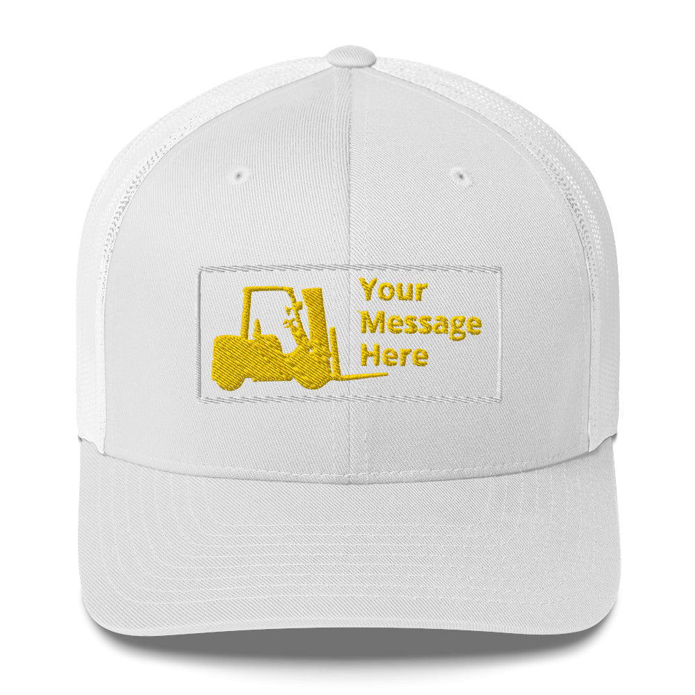 Forklift Truck Truckers Cap, Personalized C028