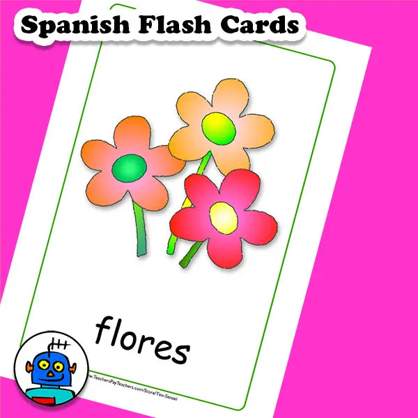 Spanish Furniture Flash Cards | Digital Download