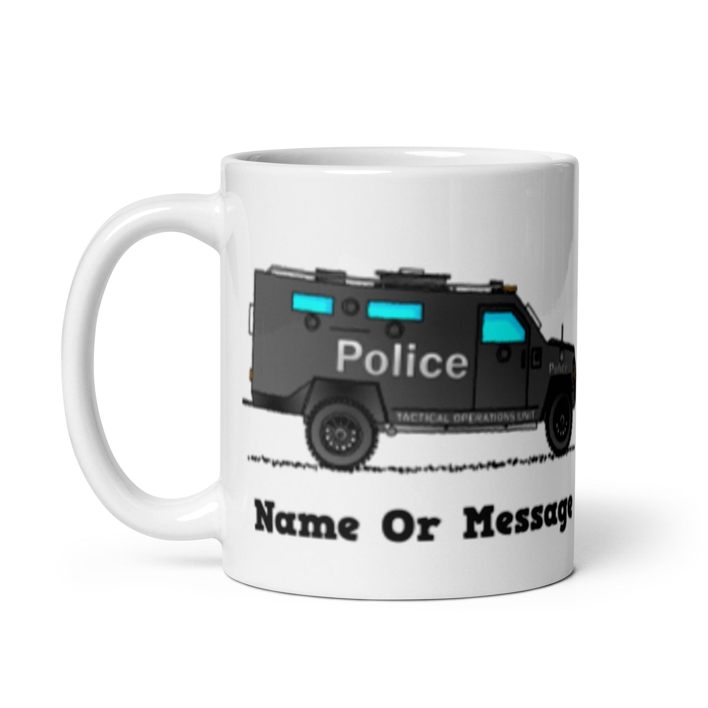 Tactical Operations Unit Mug. Custom Police Truck. TOU Coffee Cup M073
