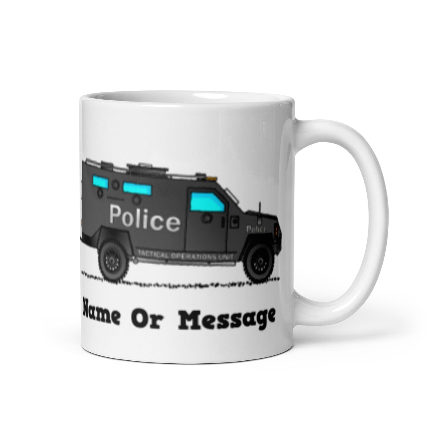 Tactical Operations Unit Mug. Custom Police Truck. TOU Coffee Cup M073